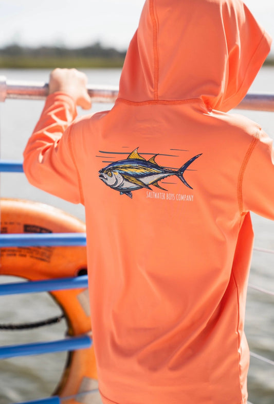 Performance Hoodie Orange Tuna
