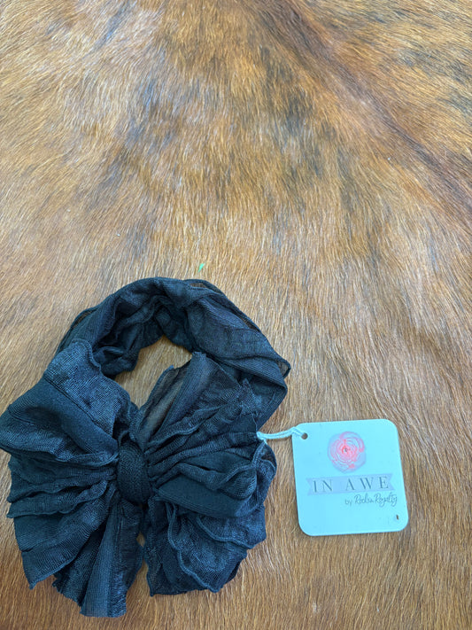 Black headband bow
