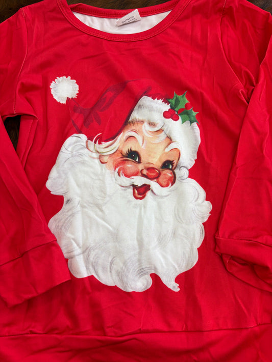 Santa sweater and bell bottom outfit set