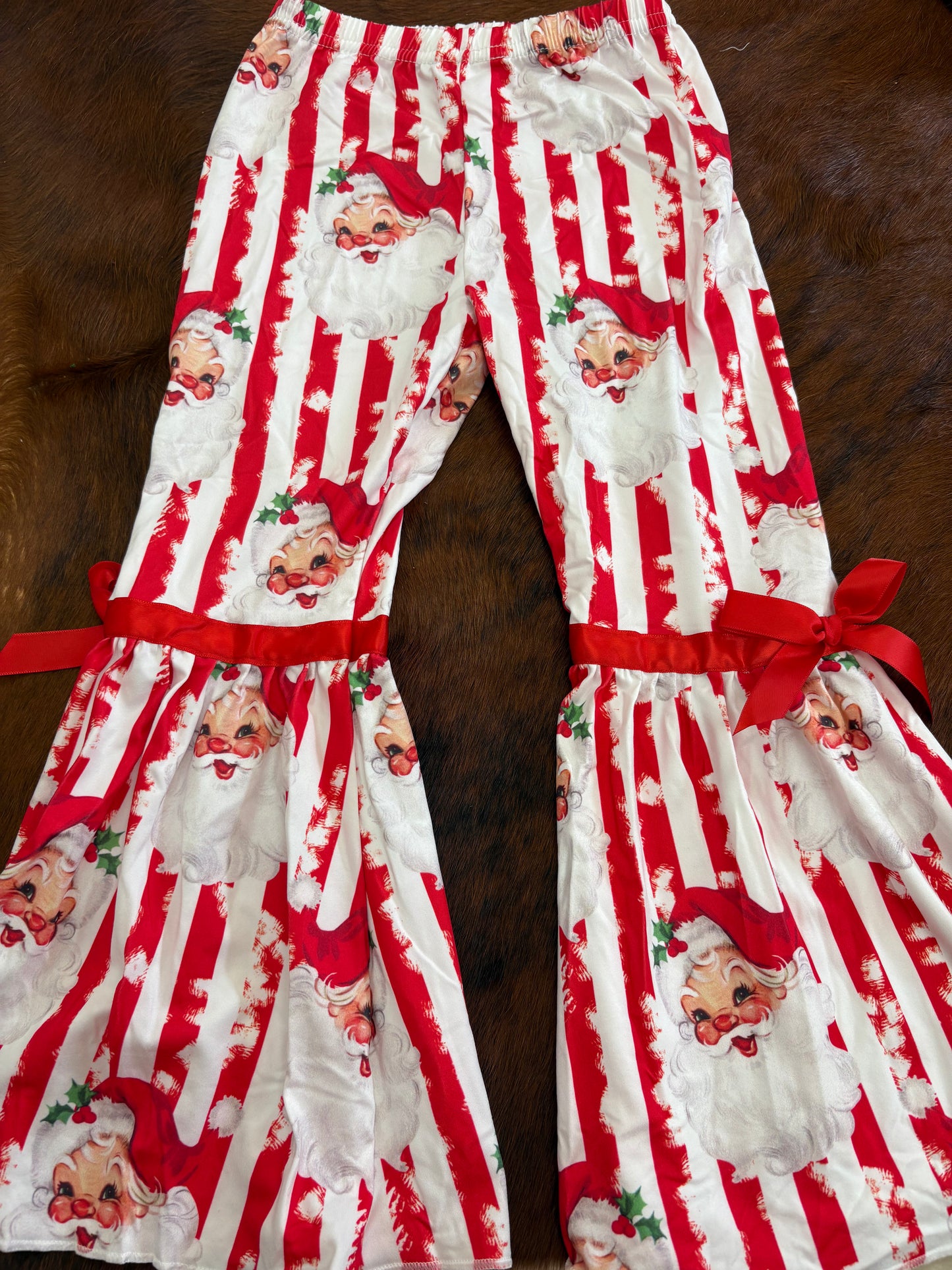 Santa sweater and bell bottom outfit set