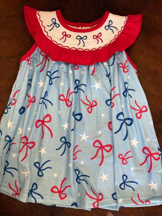 Patriotic embroidered dress