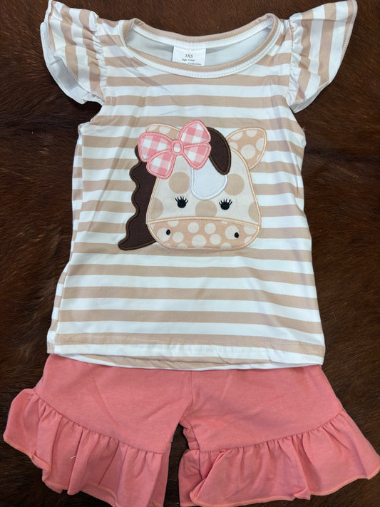Western Horse Short Set