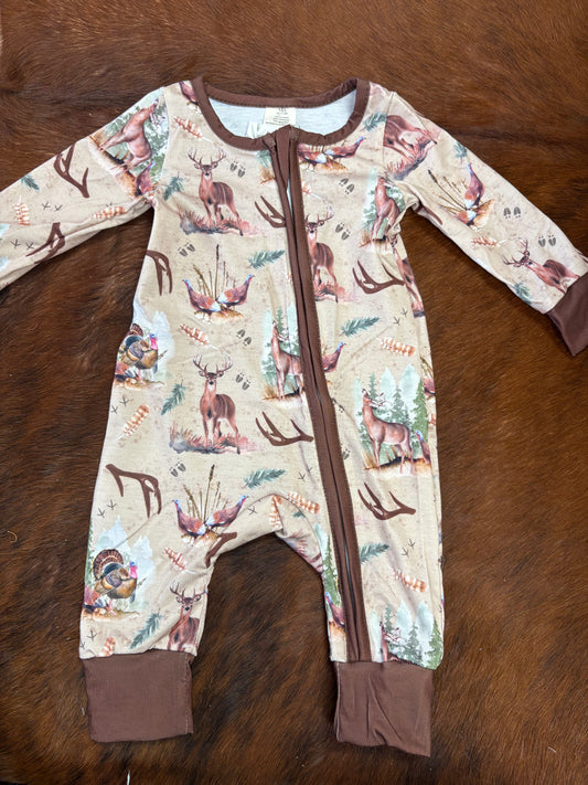 Hunting Zip Romper