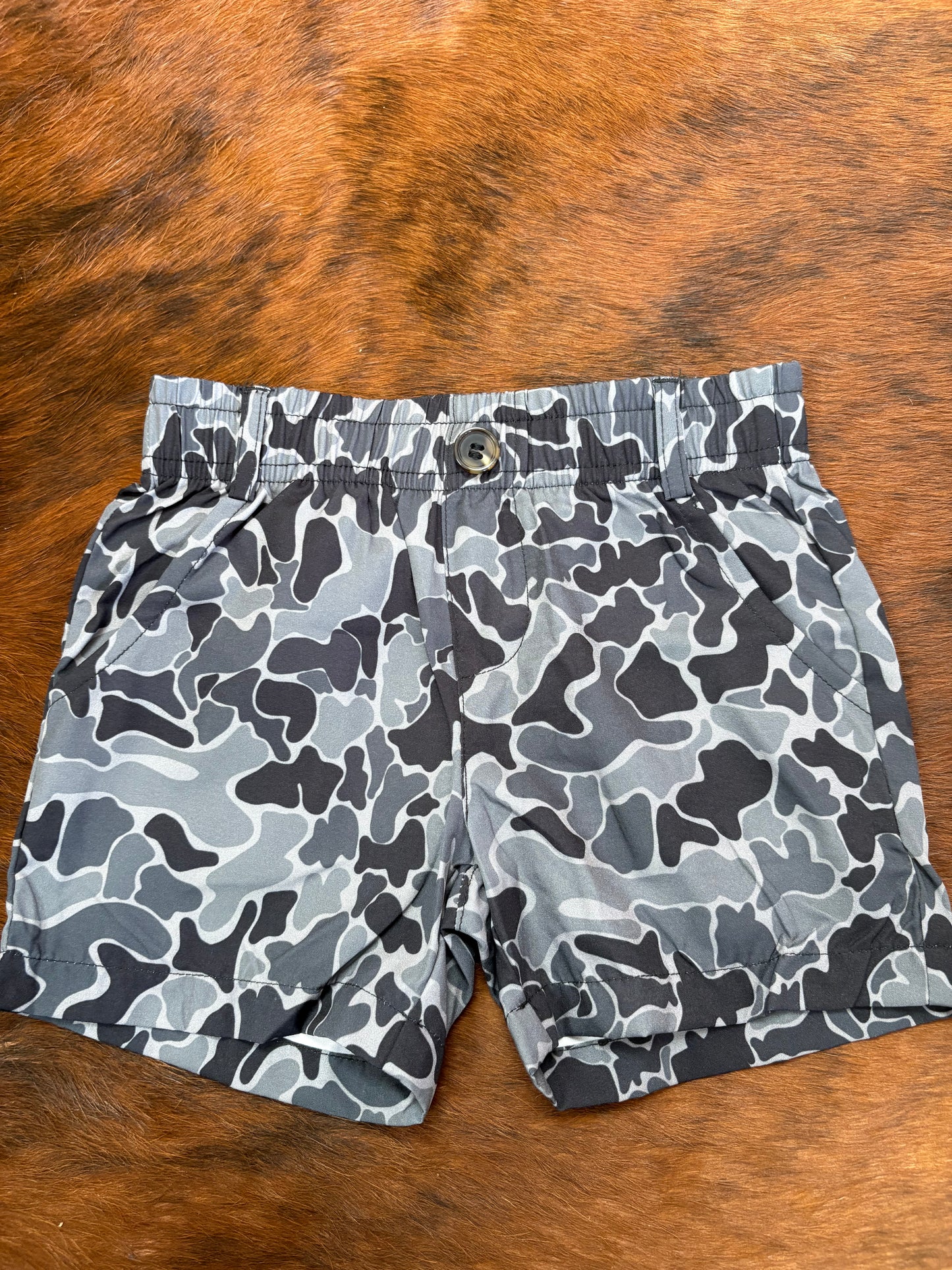 Black Camo Shorts Toddler/Youth
