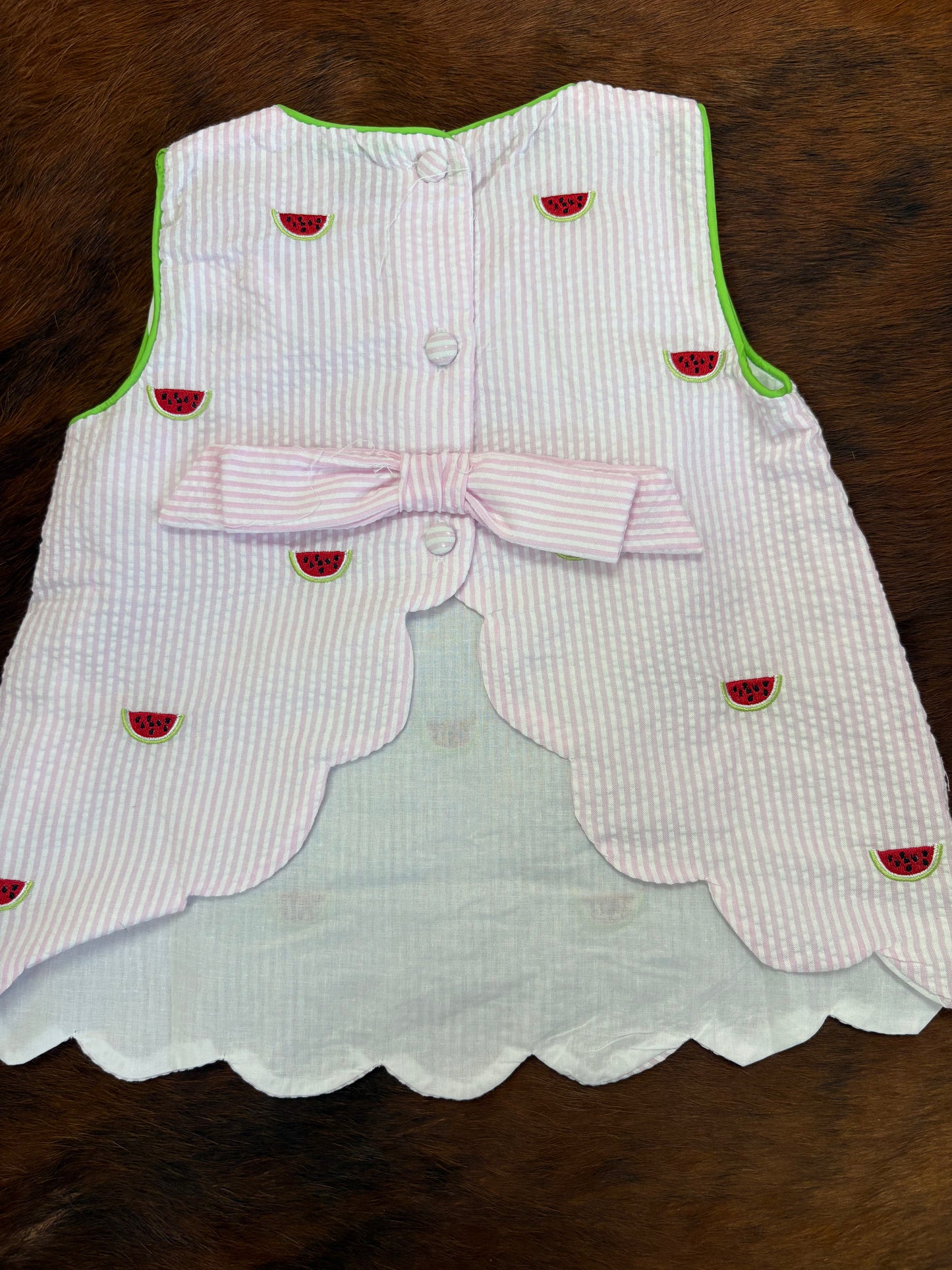 Watermelon Smocked Set