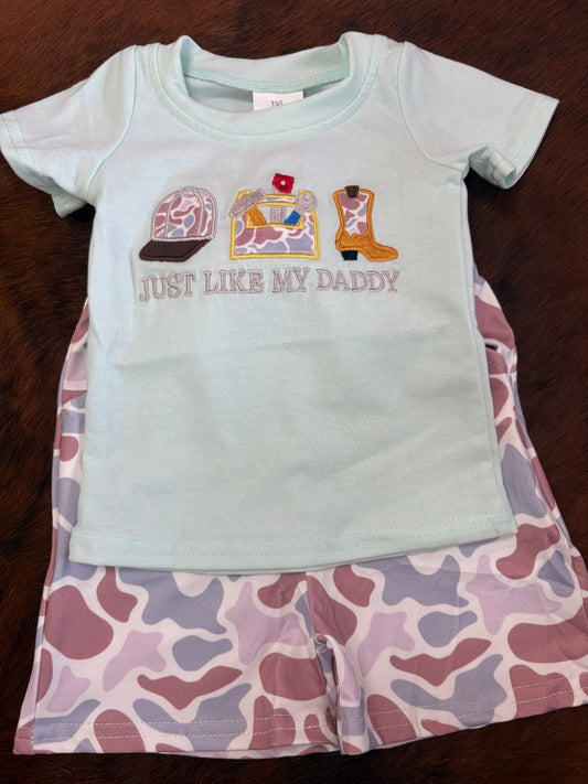 Just Like My Daddy Toddler Boy Set