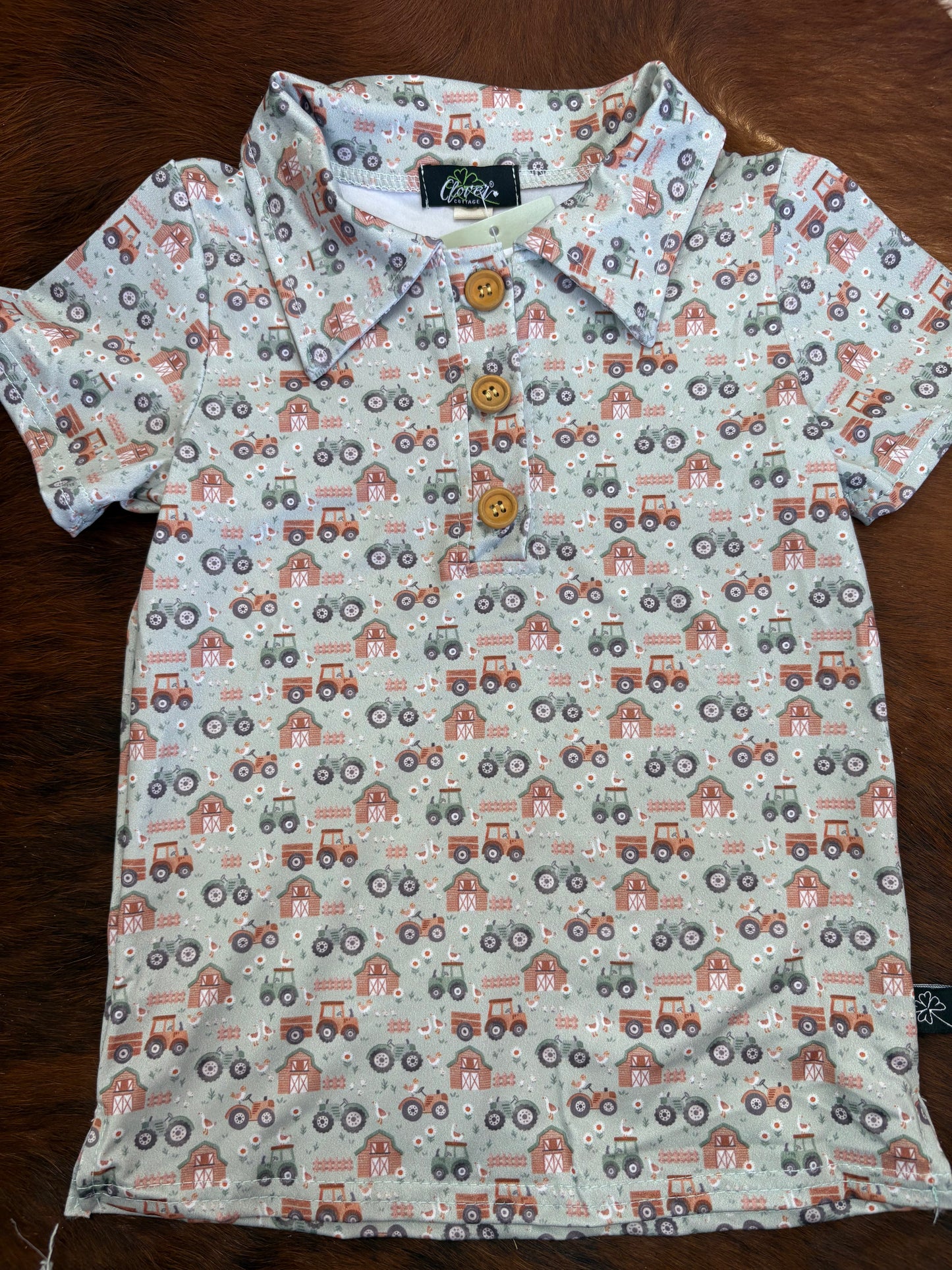 Farm Collared Boy Shirt
