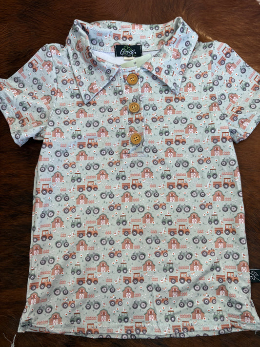 Farm Collared Boy Shirt