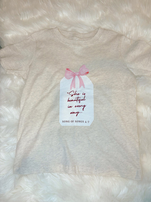 Song Of Songs 4:7 T Shirt Girls