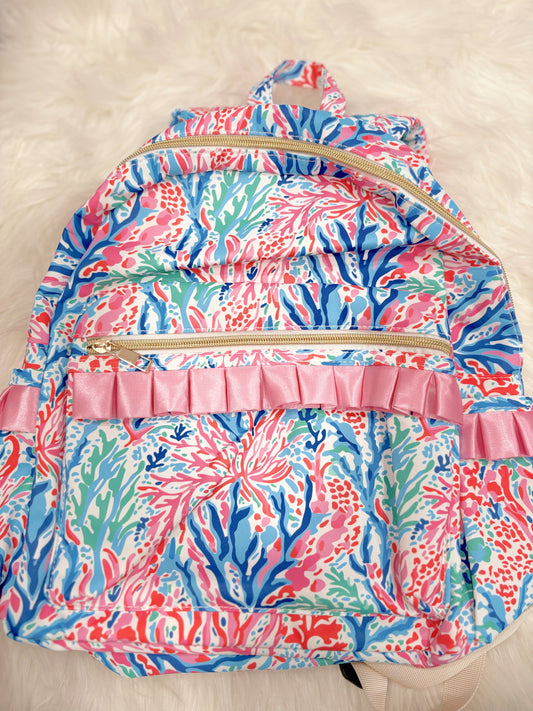 Girl pink pattern Backpack